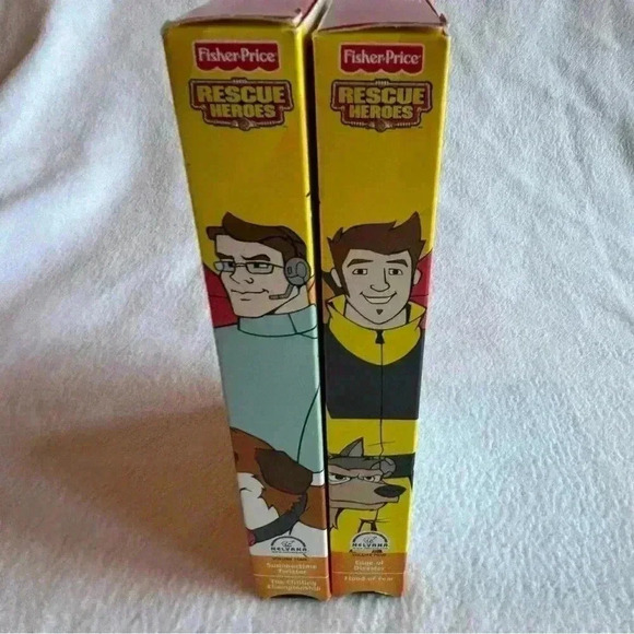 Vintage Fisher Price Rescue Heroes vhs lot of 2 - Picture 9 of 9